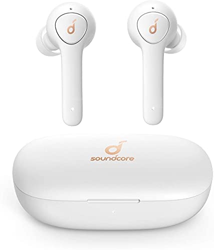 Soundcore Anker Life P2 True Wireless Earbuds with 4 Microphones, CVC 8.0 Noise Reduction, Graphene Driver, Clear Sound, 40H Playtime, IPX7 Waterproof, Wireless Earphones for Work(Renewed) (White)