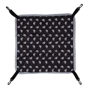 petco brand - you & me skulls small animal hammock, black