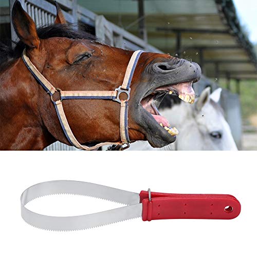 Pssopp Horse Shedder Scraper Stainless Steel Horse Sweat Scraper Metal Animal Equine Sweat Scraper Shedder Horse Grooming Brushes Combs Single Metal Shedding Blade