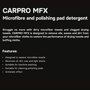 CARPRO MFX - Liter - Microfiber Detergent, Remove Oils, Waxes and Dirt from Your Microfiber Cloths to Restore Drying Towels and Buffing Cloths