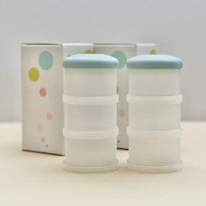 littoes food pots 3oz baby food storage containers for parents on the go blue 2-pack