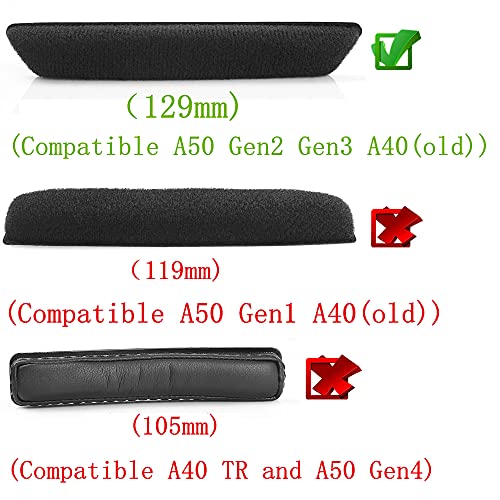 YunYiYi Headband Cover Replacement Compatible with Astro A40 A50 Gen2 Gen3 Gaming Headset Headphones/Headband Protector/Headband Cover Cushion Pad Repair Part, Easy DIY Installation (Style2)