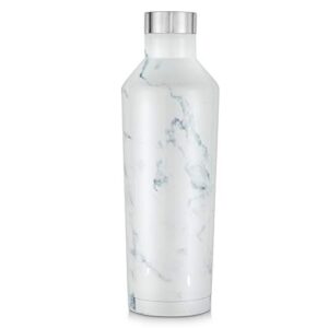 gordon sinclair marble riviera 17 oz double walled stainless steel water bottles the vacuum insulated water bottle is leak proof & a thermos for hot drinks for 12 hours and cold drinks for 24 hours