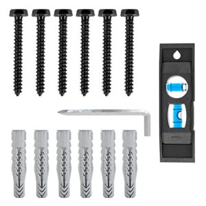 mounting dream lag bolt kit for tv wall mount comes with m8 lag bolt for wood stud, fischer anchors for concrete wall, includes allen key and bubble level for easy installation md5753