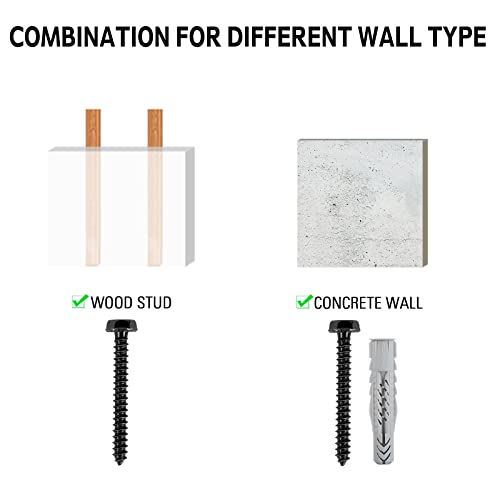 Mounting Dream Lag Bolt Kit for TV Wall Mount Comes with M8 Lag Bolt for Wood Stud, Fischer Anchors for Concrete Wall, Includes Allen Key and Bubble Level for Easy Installation MD5753