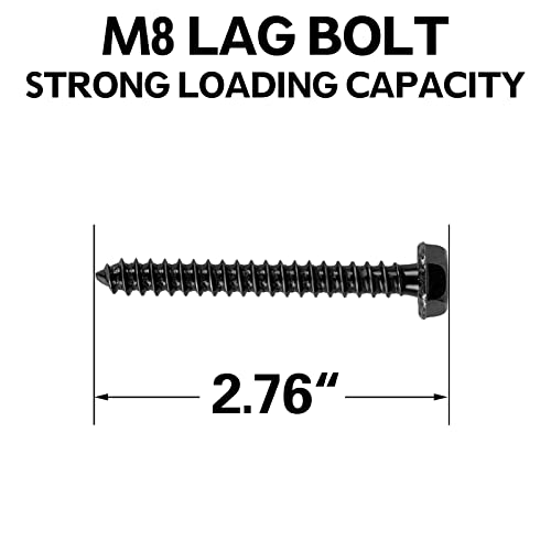 Mounting Dream Lag Bolt Kit for TV Wall Mount Comes with M8 Lag Bolt for Wood Stud, Fischer Anchors for Concrete Wall, Includes Allen Key and Bubble Level for Easy Installation MD5753