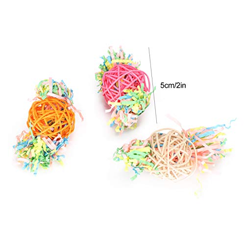 20Pcs Bird Parrot Toys Bird Chewing Foraging Shredder Toy Bird Cage Hanging Swing Toy for Small Bird, Parakeets, Cockatiels, Conures, Budgie