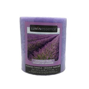 Luminessence Lavender Fields Scented Pillar Candle