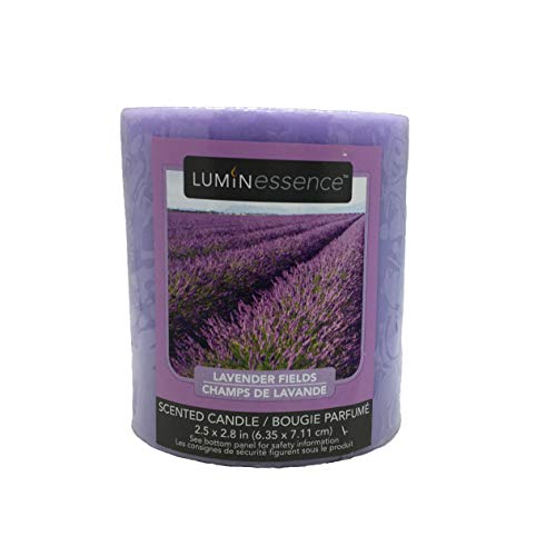 Luminessence Lavender Fields Scented Pillar Candle