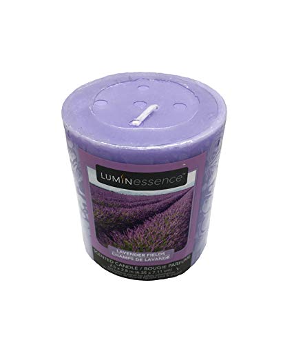 Luminessence Lavender Fields Scented Pillar Candle