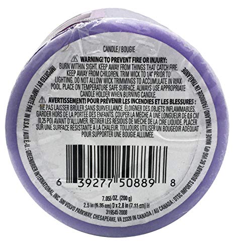 Luminessence Lavender Fields Scented Pillar Candle