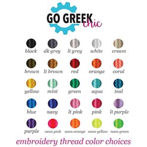 Go Greek Chic Customized Zeta Tau Alpha Embroidered Throw Blanket