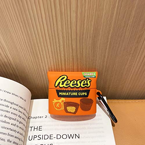 Airpod Pro Case, Cute 3D Funny Reeses Cartoon Soft Silicone Cover, Kawaii Cool Keychain Design Skin, for Girls Children and Boys Airpod Pro Case (KANSDF/PRO/REESES)