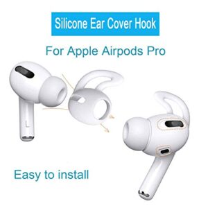 Generic Brands, Ear Covers and Hooks Accessories Compatible with Apple AirPods Pro, Fonygo 3 Pairs Professional Anti-Slip Silicone Earbuds Tips Hook Compatible with Apple Airpods Pro(3 Pairs Black)