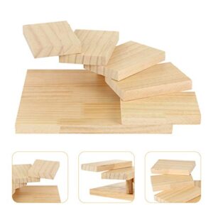 Sushi Making Wooden Sushi Serving Tray Rotating Steps Stairs Meat Plate Charcuterie Platter Bread Meat Fruit Display Decorative Serving Trays Wooden Server 28. 5X23X9CM Sushi Serving Tray