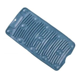 kuwei silicone washboard small household washboard plastic multifunctional folding mini laundry board portable creative household cleaning tool(blue)