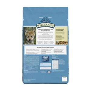 Blue Buffalo Wilderness High Protein Natural Puppy Dry Dog Food plus Wholesome Grains, Chicken 24-lb