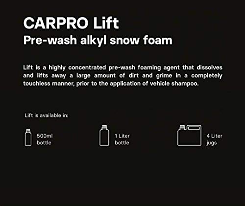 CARPRO Lift - 500ml - Pre-Treat Foam Wash, Dissolves and Lifts Away a Large Amount of Dirt and Grime in a Completely Touchless Manner