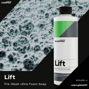 CARPRO Lift - 500ml - Pre-Treat Foam Wash, Dissolves and Lifts Away a Large Amount of Dirt and Grime in a Completely Touchless Manner