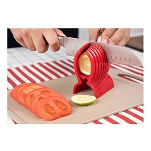 TANSOO Multiuse Slicer,Multiuse Tomato Slicer,Multi-functional slicer,Design for Cut tomatoes,Potatoes,lemon,pomelo,kiwi fruit,and Round Fruits.red color