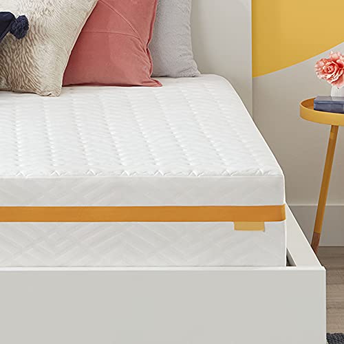 Simmons - Hybrid Gel Memory Foam Mattress - 10 Inch, Queen Size, Medium Feel, Individually Wrapped Coils, Moisture Wicking Cover, CertiPur-US Certified, 100-Night Trial