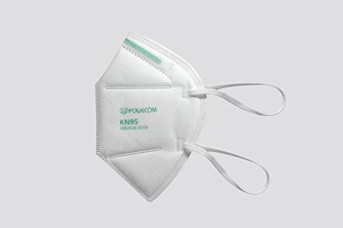 POWECOM KN95 Respirator Face Mask | Breathable Face Mask (10 Pack) |White| Headband Style