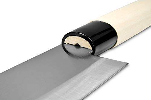 Seki Japan TSUBAZO Japanese Utility Chef Kitchen Knife, Stainless Steel Santoku Knife, Shiraki Handle, 170 mm (6.7 in)
