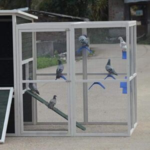 RP PIGEON Perches Dove Rest Stand Pigeons Rest Stand Bird Perches Durable Plastic Roost Racing Pigeon 5pc,blue