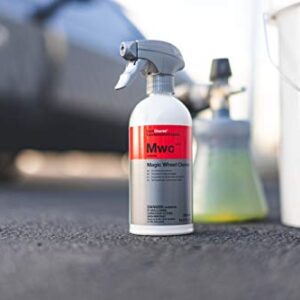 Koch-Chemie - Magic Wheel Cleaner - Powerful Rim and Rim Well Cleaner; Acid Free, Dissolves Iron Particles Using Visible Red Discoloration, Excellent Adhesion and Viscosity (500 milliliters)