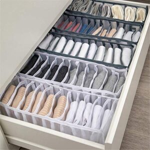 3Pcs/set 3 In 1 Storage Box Container Drawer Divider Lidded Closet Boxes for Ties Socks Bra Underwear Mask Organizer