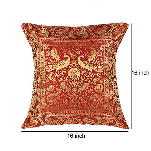 Boho Bohemian Style Home Sofa Bed Decorative Animal Design Throw Pillow Cover (16X16 Inch)