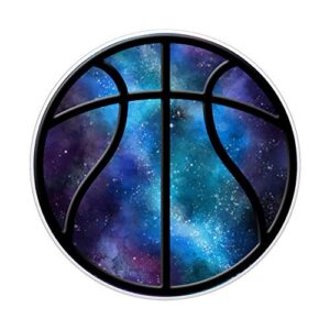 Galaxy Basketball Ball Sport Player Gift Nebula Space PopSockets PopGrip: Swappable Grip for Phones & Tablets