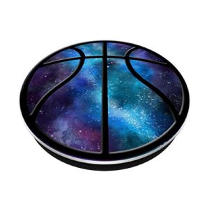 Galaxy Basketball Ball Sport Player Gift Nebula Space PopSockets PopGrip: Swappable Grip for Phones & Tablets