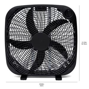 Amazon Basics 3 Speed Box Fan, 20-Inch