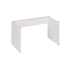 modular closets vista collection legs for tower units (add on) (white, 25.5" wide)