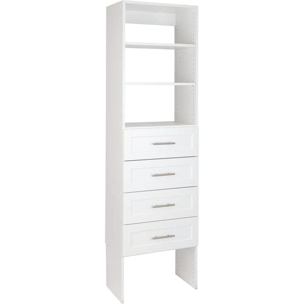 Modular Closets Vista Collection Legs for Tower Units (add on) (White, 25.5" Wide)