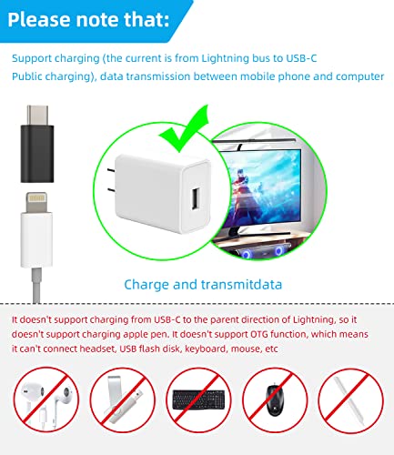 3Pack Lightning Female to USB-C Male Adapter,Type Charging for Samsung Galaxy S20 Ultra Z Flip Note S10 S9 Plus Google Pixel 5XL Compatible with Cable Converter Connector Charger LG Ipad Pro Air4 2020