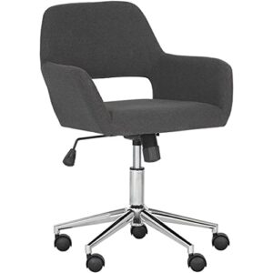 sunpan alassio office chair - dark grey