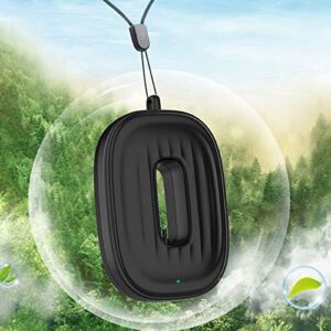 woolala nylon lanyard mini necklace ions generator wearable necklace usb rechargeable for office/travel/crowded place