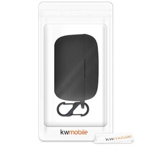 kwmobile Silicone Case Compatible with JBL Live 300TWS - Case Protective Cover for Headphones - Black