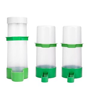 Bird Feeder, Bird Water Dispenser for Cage, XISTEST 2PCS Automatic Bird Water Feeder with 1PCS Food Feeder for Cage Pet Parrot Budgie Lovebirds Cockatiel Automatic Bird Feeder