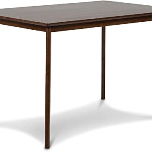 New Classic FURNITURE Morocco Rectangle Dining Table, Walnut