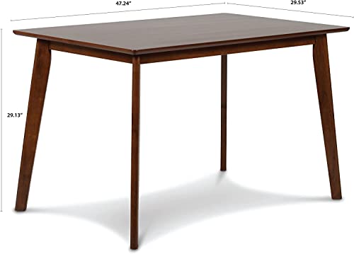 New Classic FURNITURE Morocco Rectangle Dining Table, Walnut