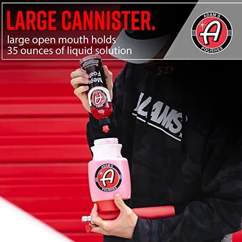 Adam's Premium Foam Gun Car Wash Foam Gun for Garden Hose | Mix with Car Soap & Water & No Pressure Washer Required | Mega Suds Car Detailing & Car Cleaning Foam Sprayer