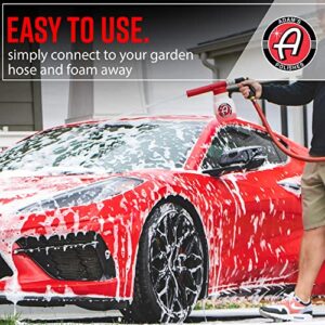 Adam's Premium Foam Gun Car Wash Foam Gun for Garden Hose | Mix with Car Soap & Water & No Pressure Washer Required | Mega Suds Car Detailing & Car Cleaning Foam Sprayer