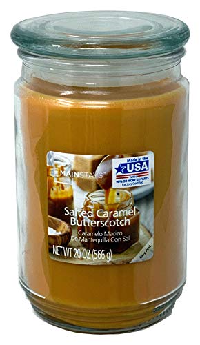 Mainstays 20oz Salted Caramel Butterscotch Scented Candles, 3-Pack