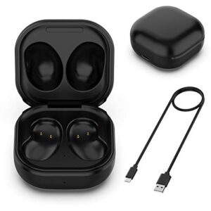 aukvite charging case compatible with galaxy buds live, wired charger case replacement for samsung galaxy buds live sm-r180 (galaxy buds live charging case only, earbuds not included) (black)