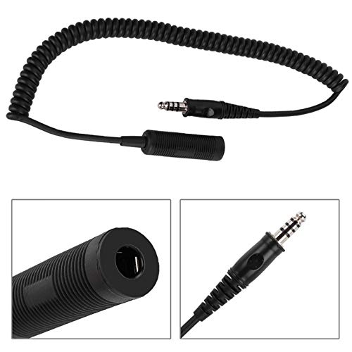 Demeras Headphone Extension Line U-92A/U to U-174/U Plugs Headphone Extension Cable Connect to Helicopter