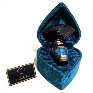 small keepsake cremation urn for human ashes with velvet heart case and funnel - beautiful peaceful dark blue brass hand engraved mini memorial urn