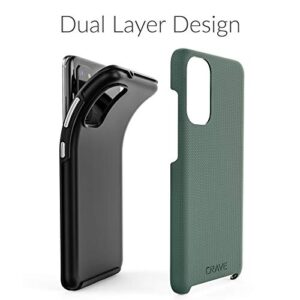 Crave Dual Guard for Samsung Galaxy S20 Case, Shockproof Protection Dual Layer Case for Samsung Galaxy S20, S20 5G - Forest Green